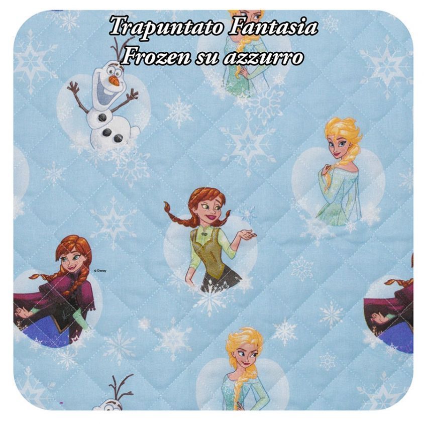 Trapuntato Fantasia Frozen su azzurro